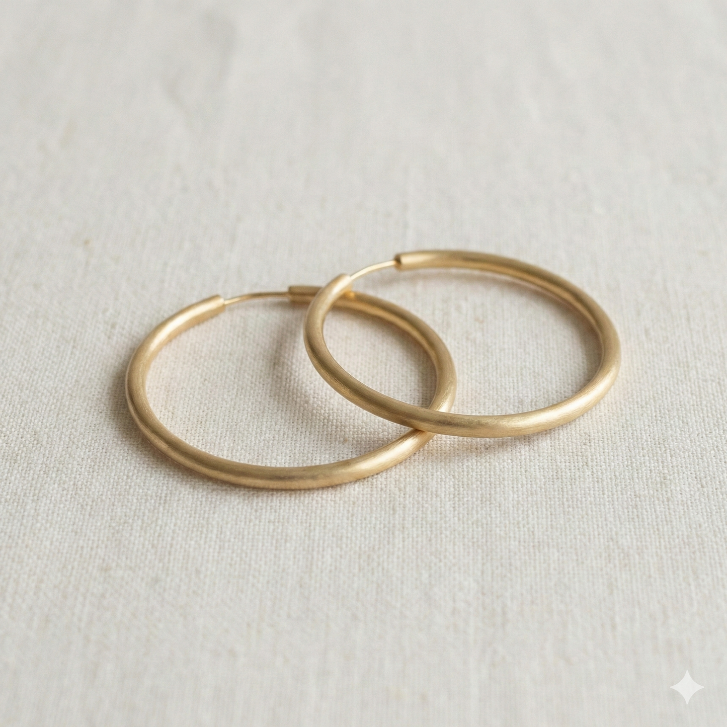Surekar Minimalist Gold Hoop Earrings