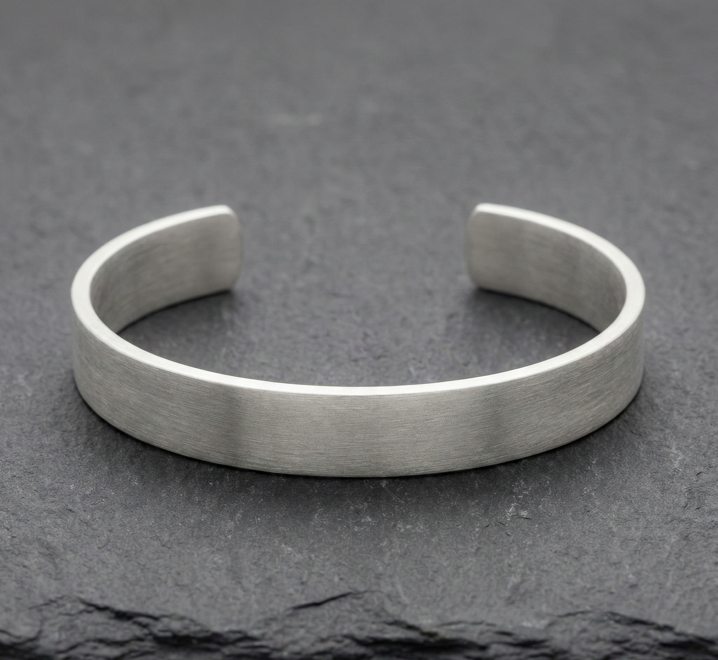 Surekar Matte Sterling Silver Cuff Bracelet for Men